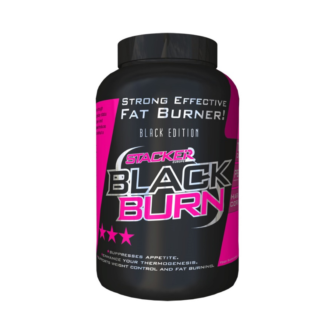 STACKER2 EUROPE BLACK BURN - 120 CAPS