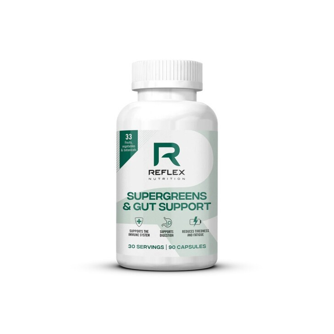 REFLEX NUTRITION SUPERGREENS & GUT SUPPORT - 90 CAPS