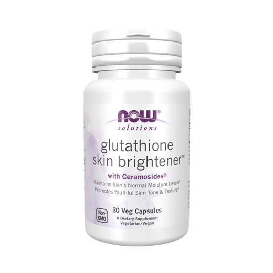 NOW FOODS GLUTATHIONE SKIN BRIGHTENER WITH CERAMOSIDES - 30 VCAPS