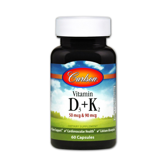 CARLSON LABS VITAMIN D3 + K2 - 60 CAPS