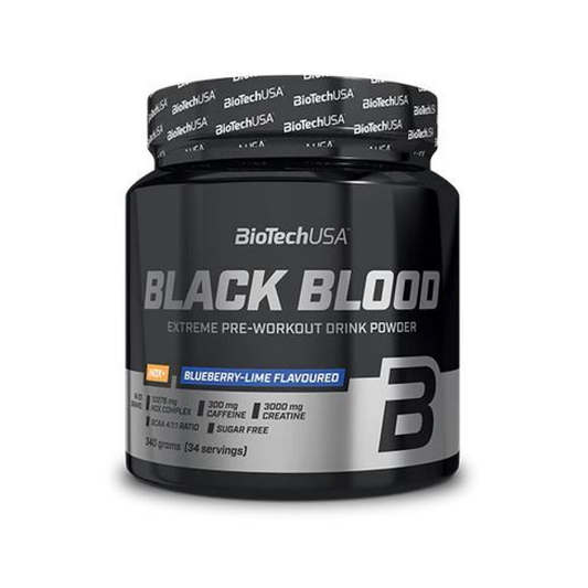 BIOTECHUSA BLACK BLOOD NOX+ BLUEBERRY-LIME - 340 GRAMS