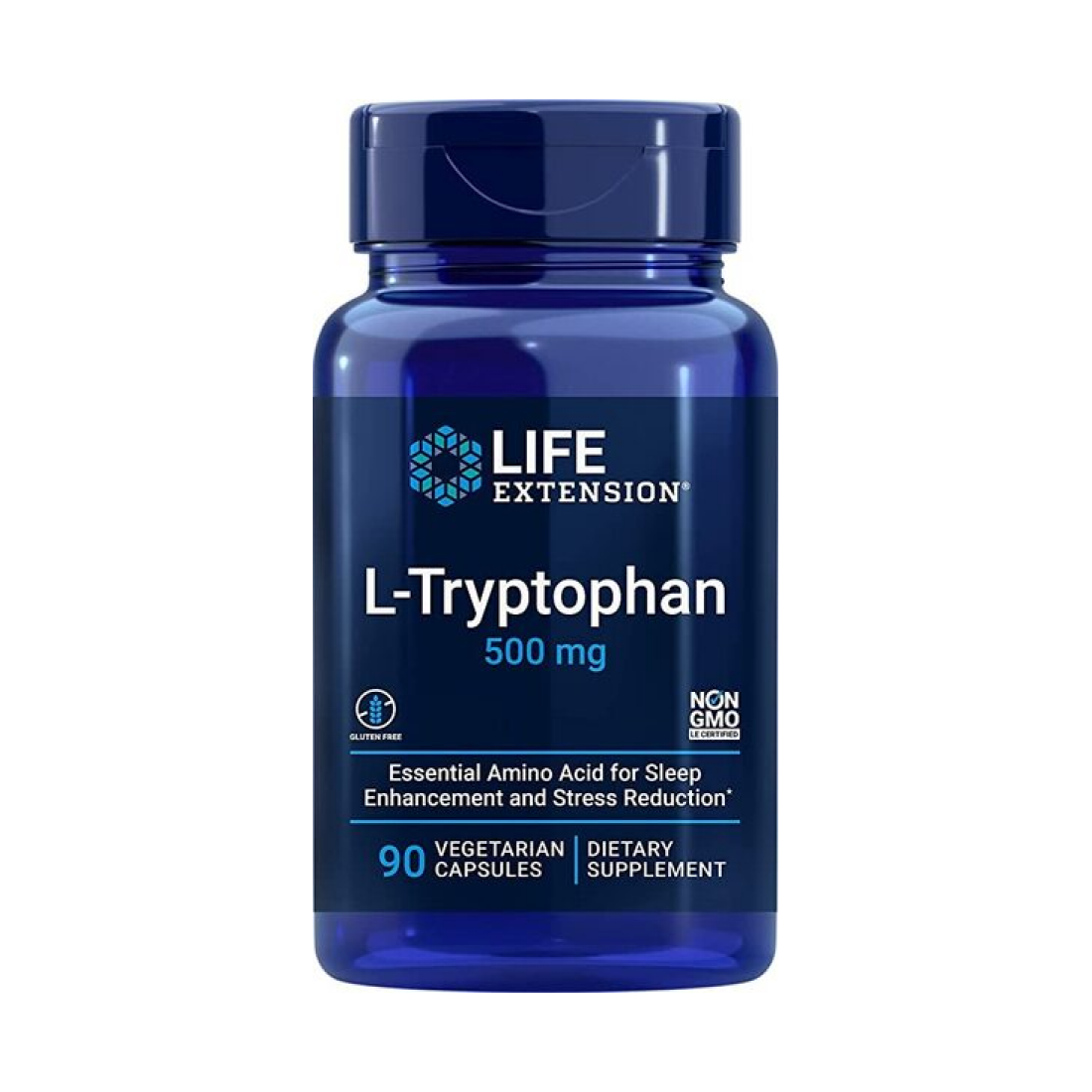 LIFE EXTENSION L-TRYPTOPHAN 500MG - 90 VCAPS