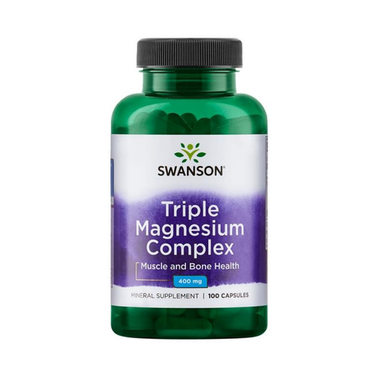 SWANSON TRIPLE MAGNESIUM COMPLEX 400MG - 100 CAPS