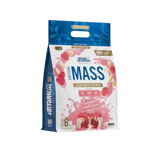 APPLIED NUTRITION CRITICAL MASS - PROFESSIONAL WHITE CHOCOLATE & RASPBERRY - 6000 GRAMS