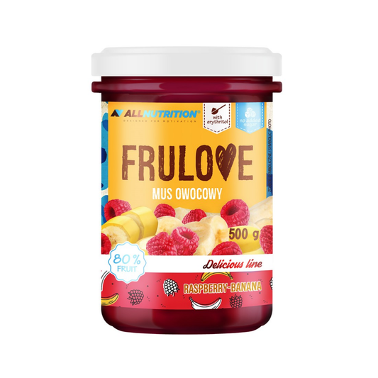 ALLNUTRITION FRULOVE MOUSSE RASPBERRY-BANANA - 500 GRAMS