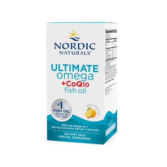 NORDIC NATURALS ULTIMATE OMEGA + COQ10 1280MG LEMON - 120 SOFTGELS