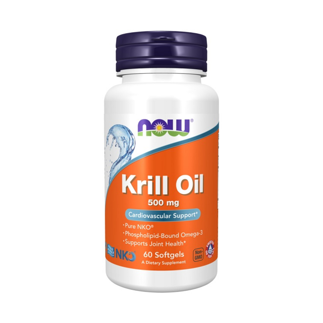 NOW FOODS KRILL OIL 500MG - 60 SOFTGELS