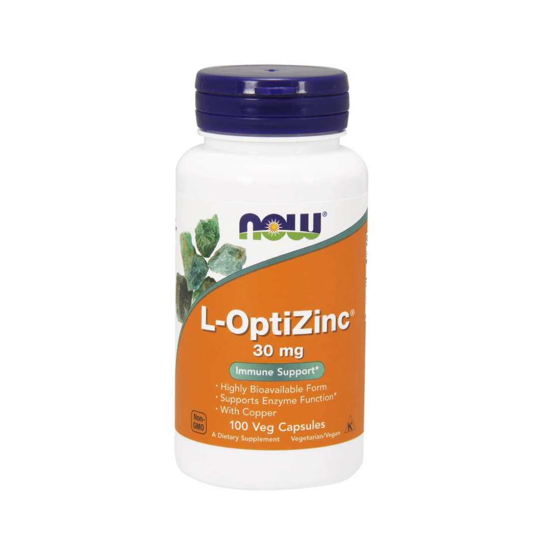 NOW FOODS L-OPTIZINC 30MG - 100 VCAPS