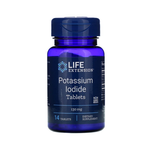 LIFE EXTENSION POTASSIUM IODIDE TABLETS 130MG - 14 TABLETS