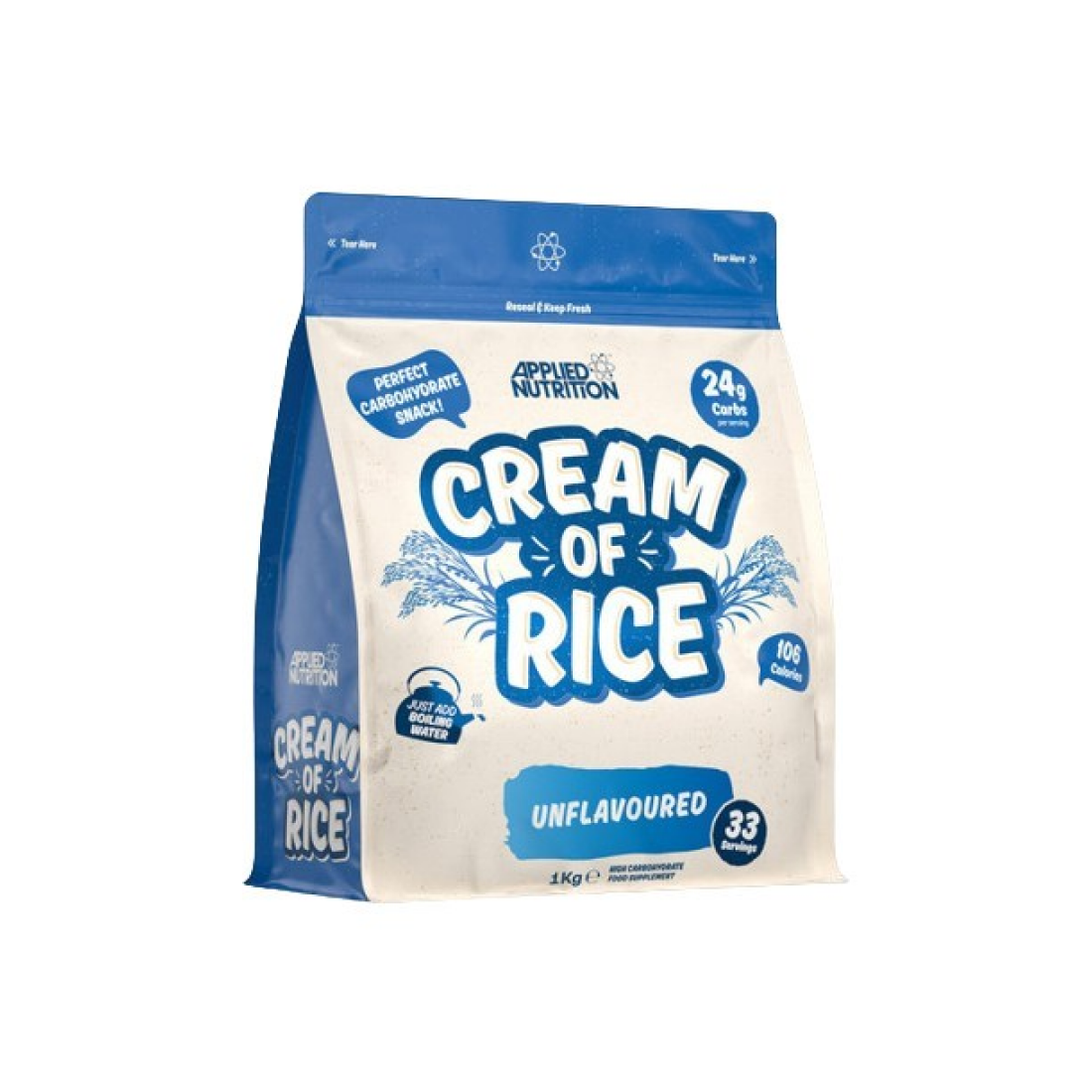 APPLIED NUTRITION CREAM OF RICE UNFLAVOURED - 1000 GRAMS