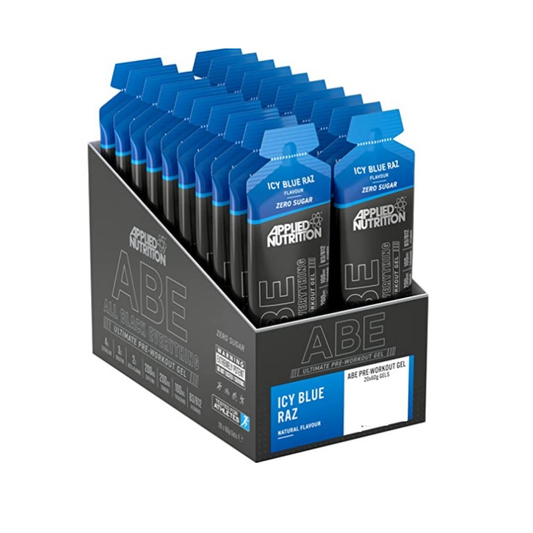 APPLIED NUTRITION ABE - ALL BLACK EVERYTHING GEL ICY BLUE RAZ - 20 X 60G