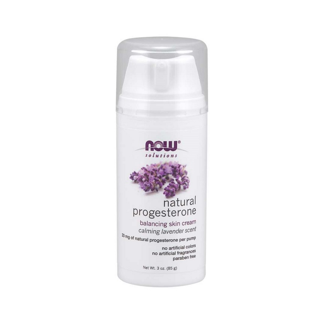 NOW FOODS NATURAL PROGESTERONE BALANCING SKIN CREAM WITH LAVENDER - 85 GRAMS