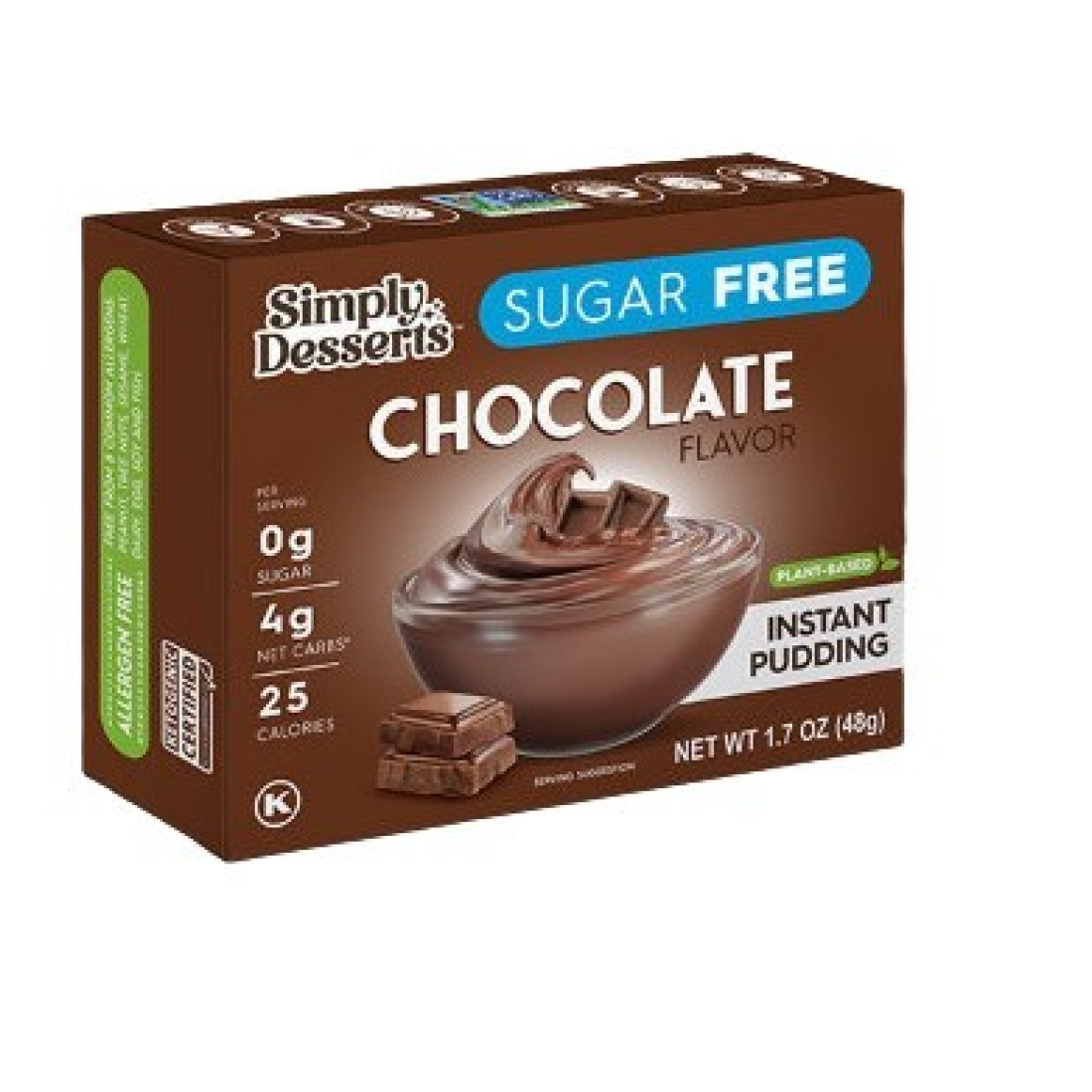 SIMPLY DELISH INSTANT PUDDING CHOCOLATE - 48 GRAMS