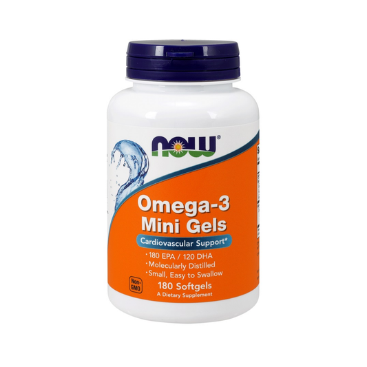 NOW FOODS OMEGA-3 MINI GELS - 180 SOFTGELS