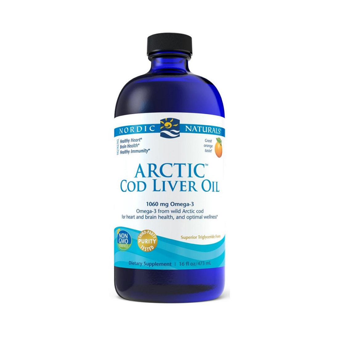 NORDIC NATURALS ARCTIC COD LIVER OIL 1060MG ORANGE - 473 ML
