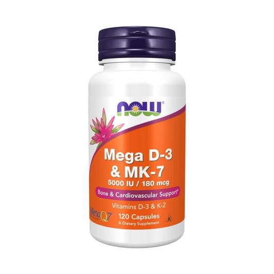 NOW FOODS MEGA D-3 & MK-7 - 120 CAPS