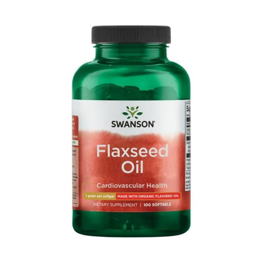 SWANSON FLAXSEED OIL 1000MG - 100 SOFTGELS