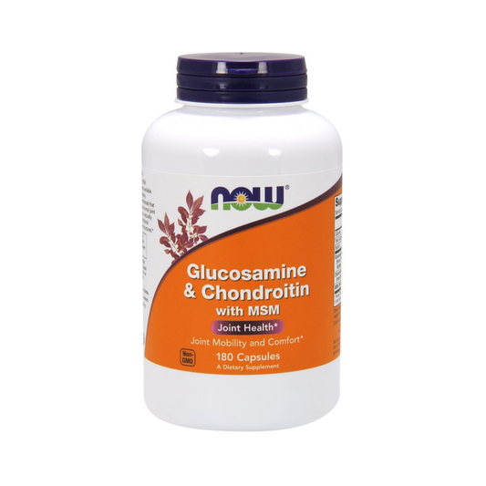 NOW FOODS GLUCOSAMINE & CHONDROITIN WITH MSM - 180 CAPS