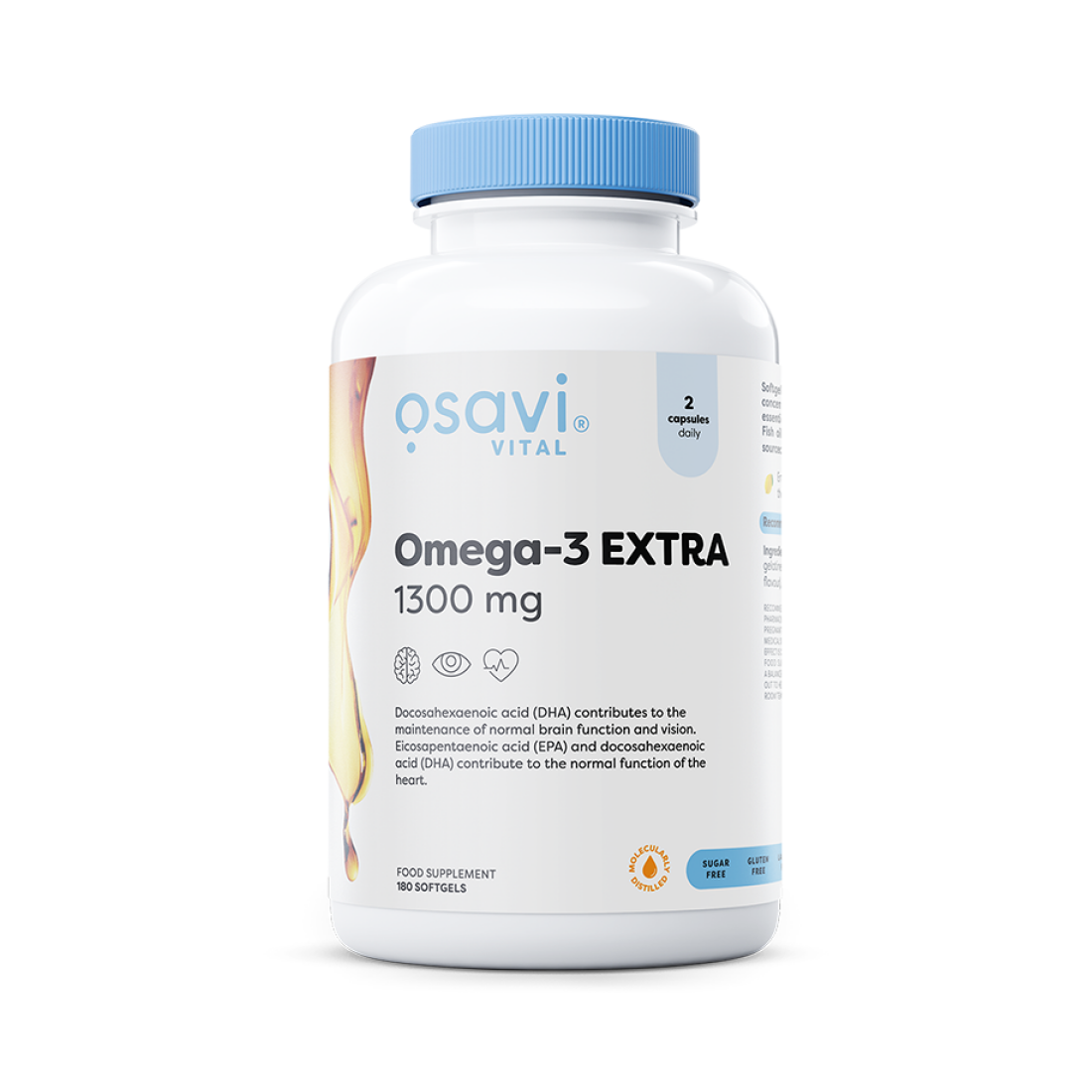 OSAVI OMEGA-3 EXTRA MOLECULARLY DISTILLED 1300MG (LEMON) - 180 SOFTGELS
