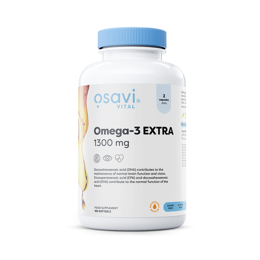 OSAVI OMEGA-3 EXTRA MOLECULARLY DISTILLED 1300MG (LEMON) - 180 SOFTGELS