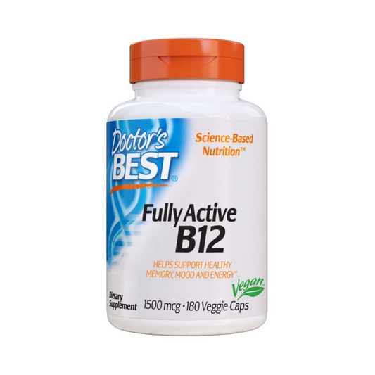 DOCTOR'S BEST FULLY ACTIVE B12 1500MCG - 180 VCAPS