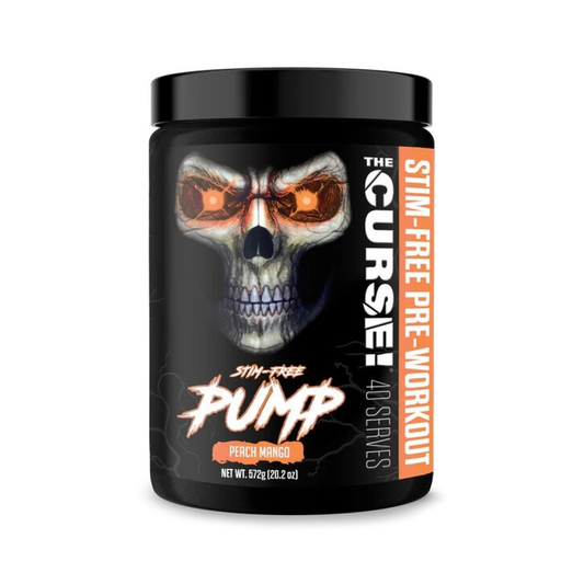 JNX SPORTS THE CURSE! STIM-FREE PUMP PEACH MANGO - 572 GRAMS