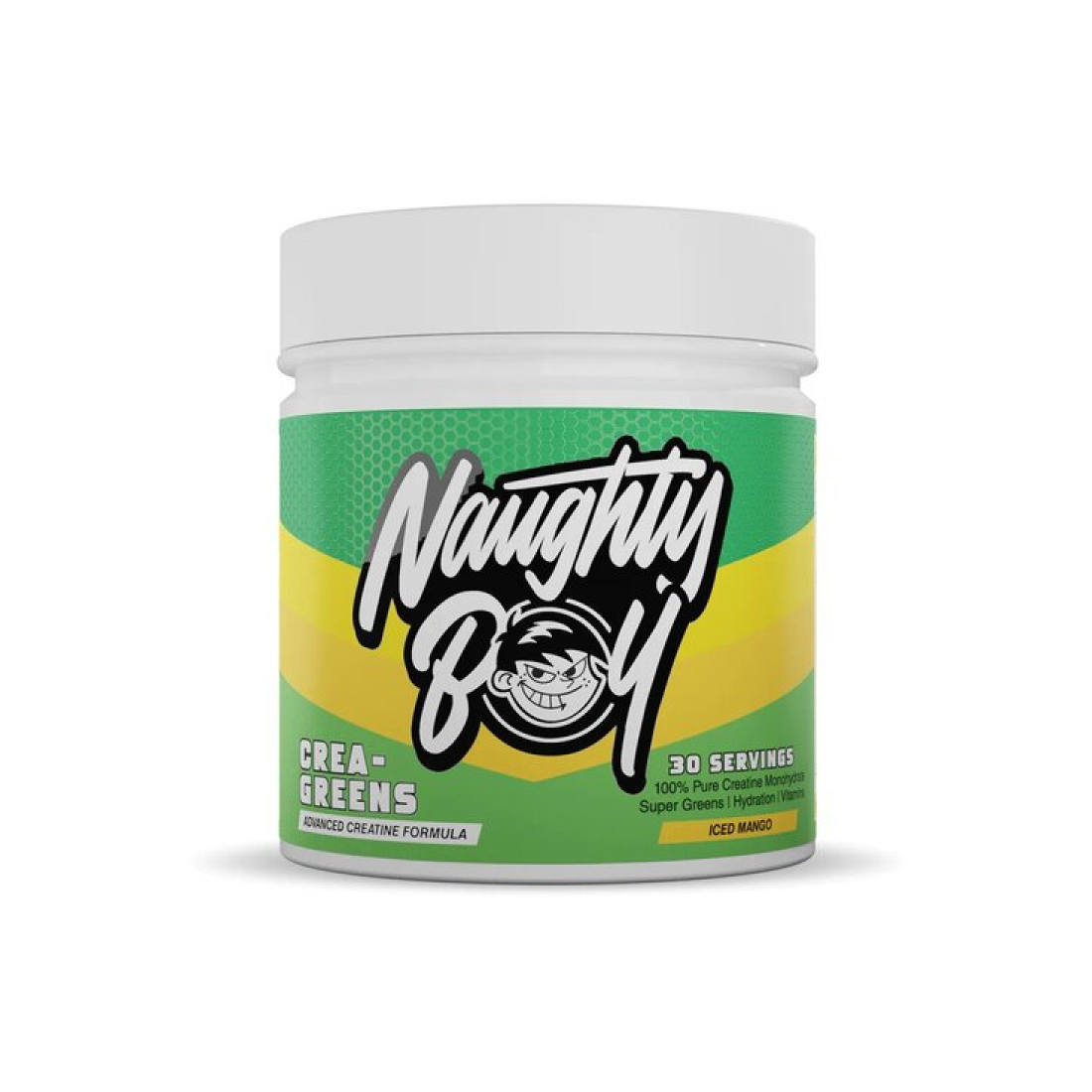 NAUGHTY BOY CREA-GREENS ICED MANGO - 270 GRAMS