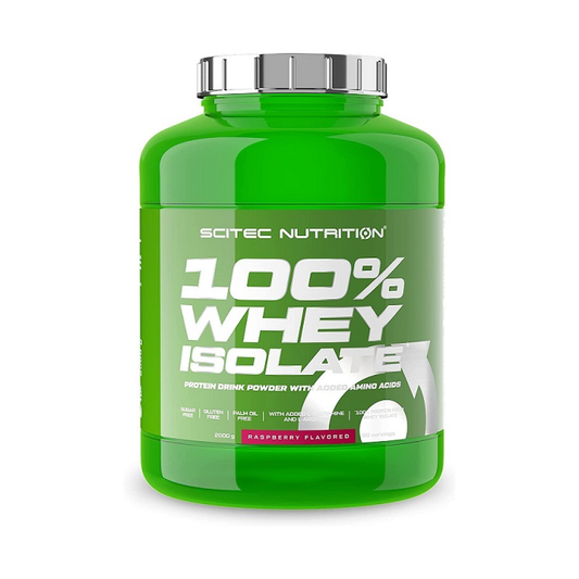 SCITEC 100% WHEY ISOLATE RASPBERRY - 2000 GRAMS