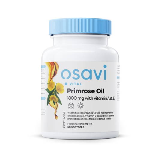 OSAVI PRIMROSE OIL WITH VITAMIN A & E 1800MG - 60 SOFTGELS