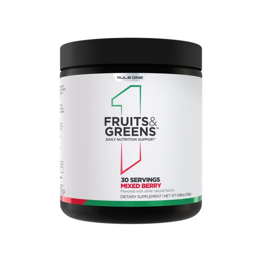 RULE ONE FRUITS & GREENS MIXED BERRY - 195 GRAMS