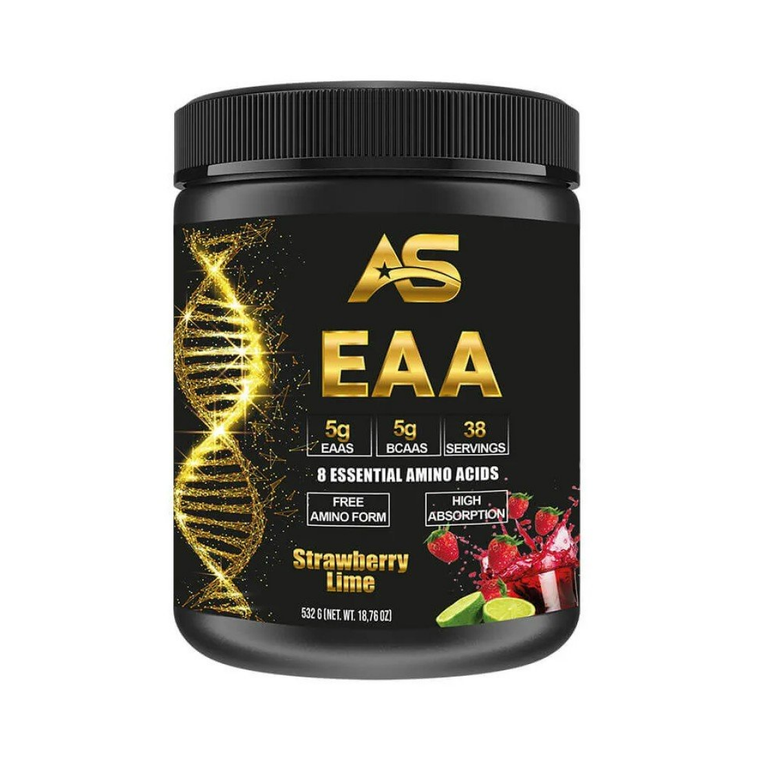 AMERICAN SUPPS EAA STRAWBERRY LIME - 532 GRAMS