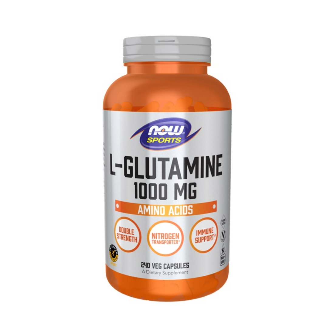 NOW FOODS L-GLUTAMINE 1000MG - 240 VCAPS