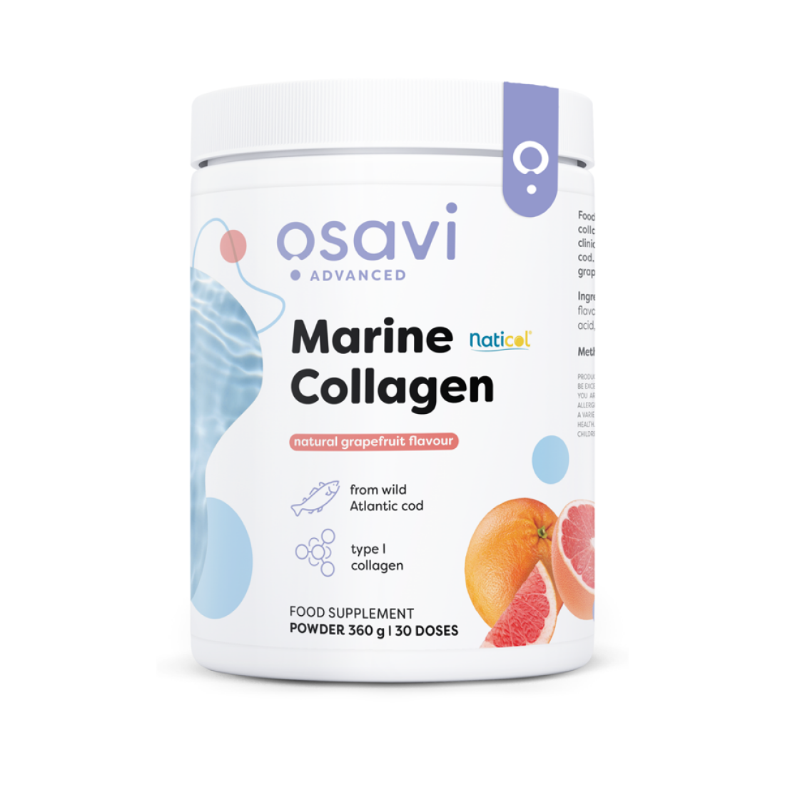 OSAVI MARINE COLLAGEN WILD COD GRAPEFRUIT - 360 GRAMS