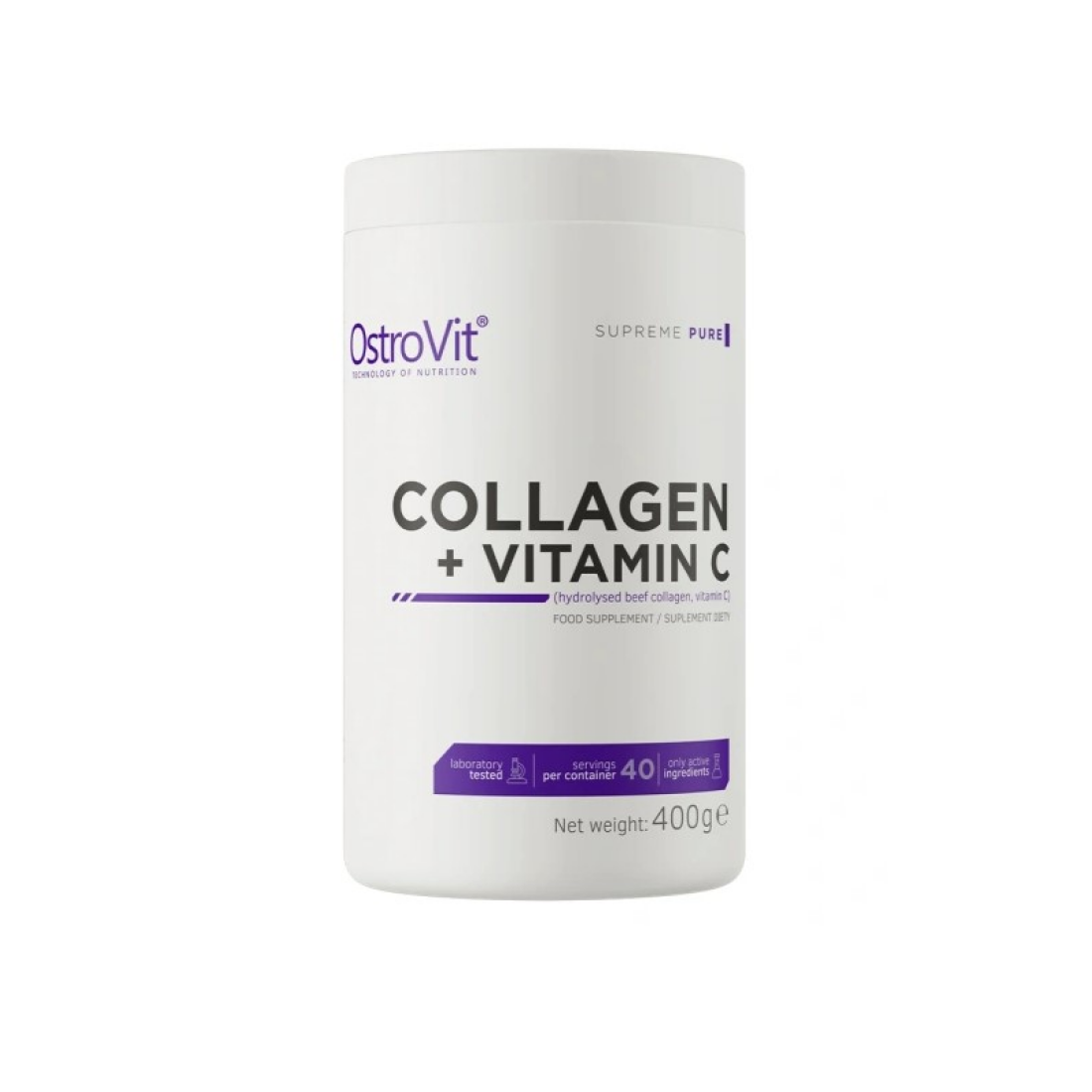OSTROVIT COLLAGEN + VITAMIN C SUPREME PURE - 400 GRAMS
