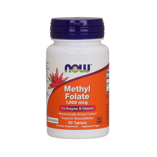 NOW FOODS METHYL FOLATE 1000MCG - 90 TABLETS