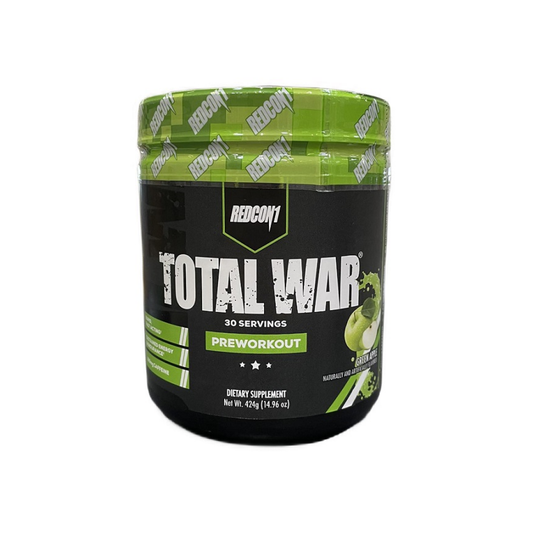 REDCON1 TOTAL WAR - PREWORKOUT GREEN APPLE - 424 GRAMS
