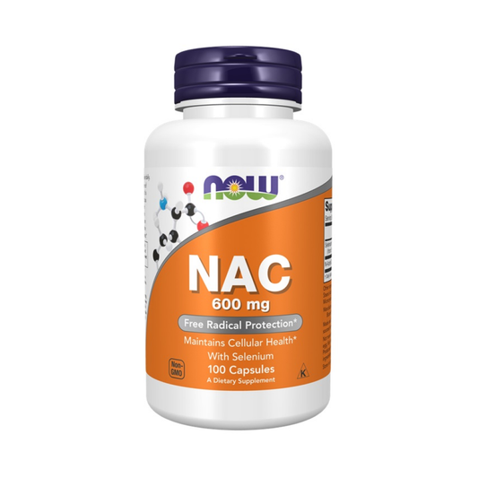 NOW FOODS NAC WITH SELENIUM 600MG - 100 CAPS