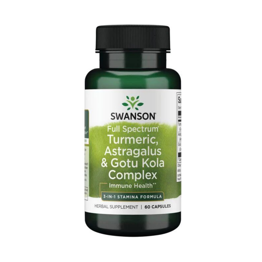 SWANSON FULL SPECTRUM TURMERIC ASTRAGALUS & GOTU KOLA COMPLEX - 60 CAPS