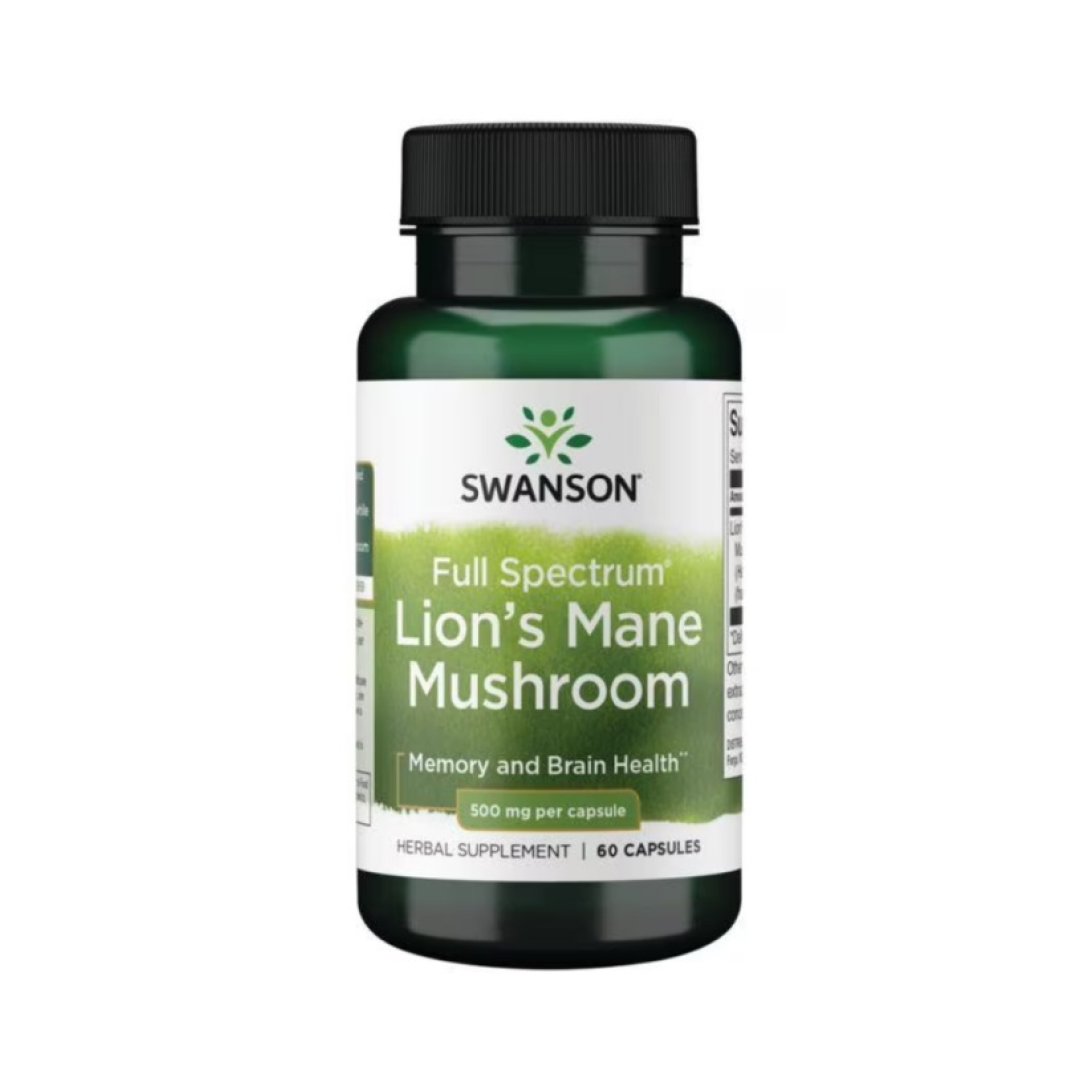 SWANSON FULL SPECTRUM LION'S MANE MUSHROOM 500MG - 60 CAPS