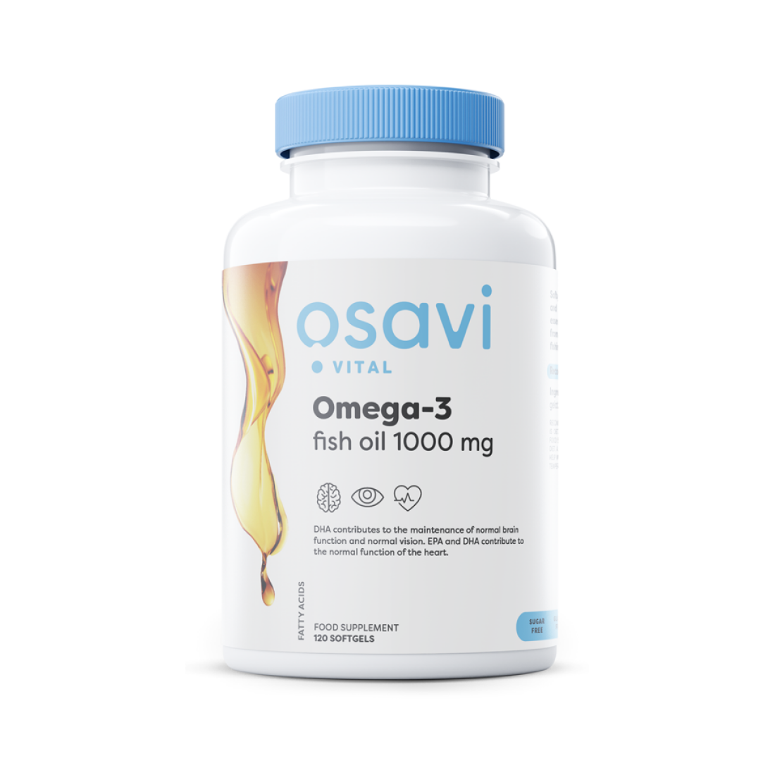 OSAVI OMEGA-3 FISH OIL MOLECULARLY DISTILLED 1000MG - 120 SOFTGELS