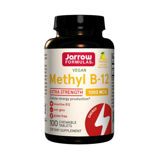 JARROW FORMULAS METHYL B-12 1000MCG (LEMON) - 100 VEGAN CHEWABLE TABS