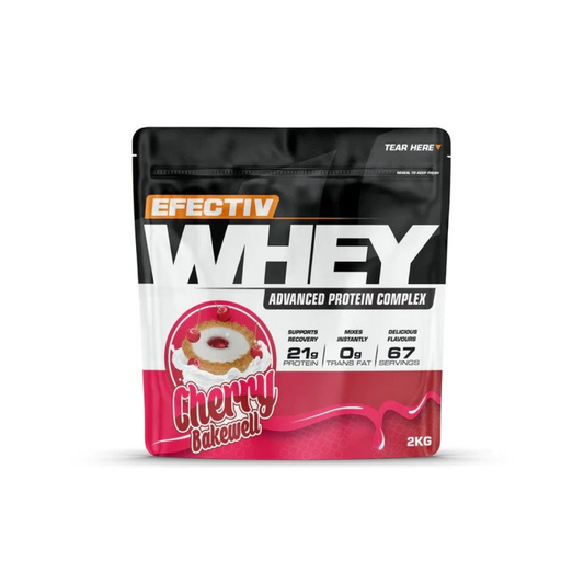 EFECTIV NUTRITION WHEY PROTEIN CHERRY BAKEWELL - 2000 GRAMS