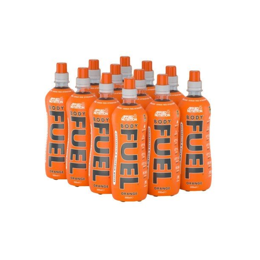 APPLIED NUTRITION BODYFUEL ELECTROLYTE & VITAMIN WATER ORANGE - 12 X 500 ML