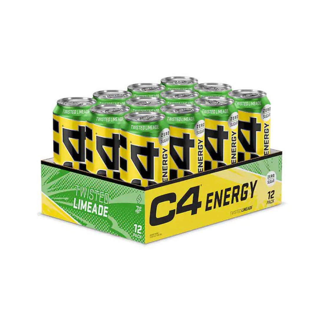CELLUCOR C4 EXPLOSIVE ENERGY DRINK TWISTED LIMEADE - 12 X 500 ML
