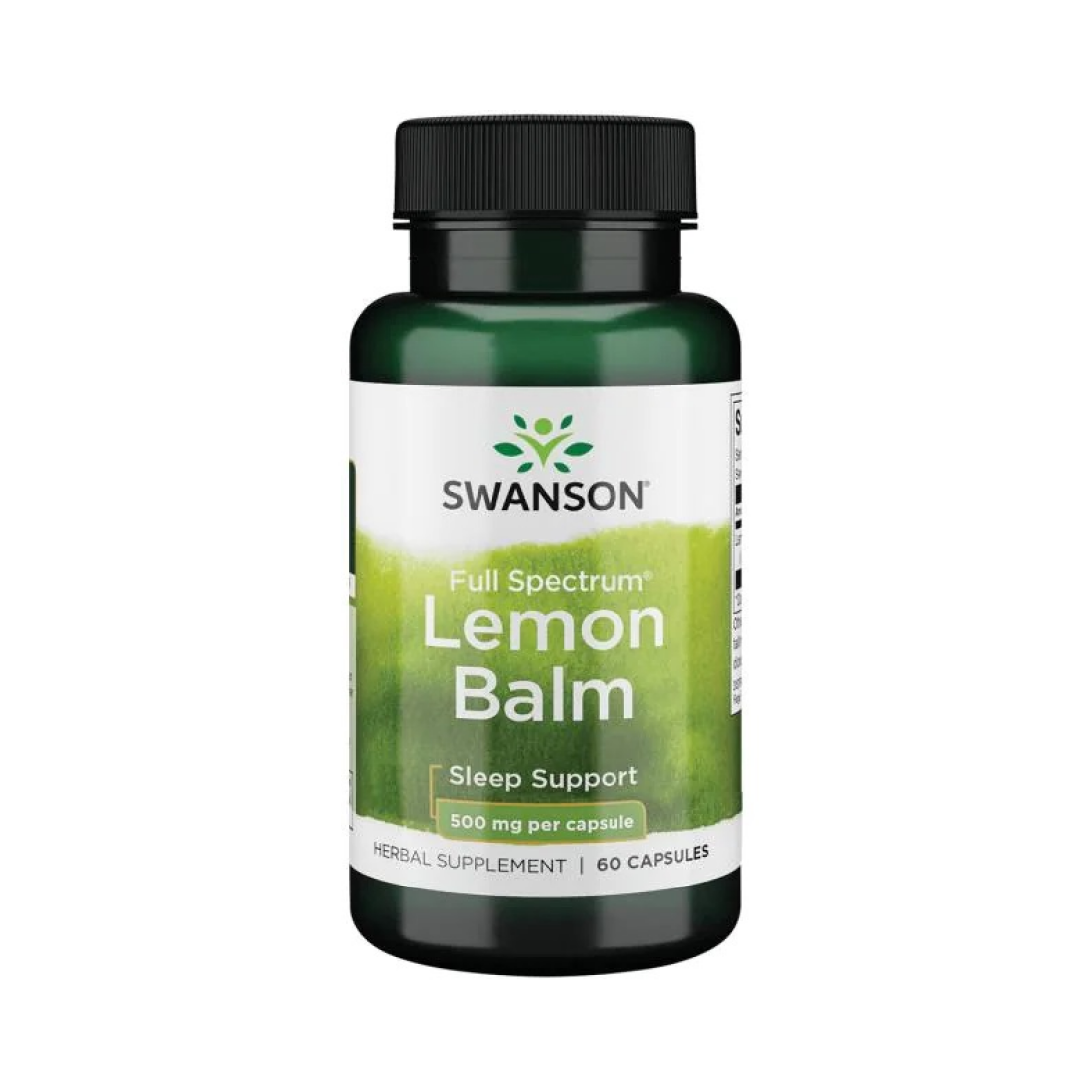 SWANSON FULL SPECTRUM LEMON BALM 500MG - 60 CAPS