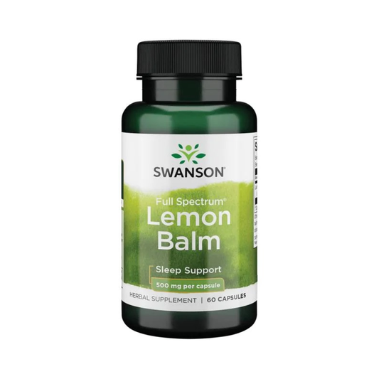 SWANSON FULL SPECTRUM LEMON BALM 500MG - 60 CAPS