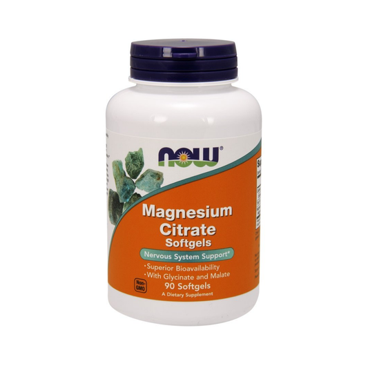 NOW FOODS MAGNESIUM CITRATE SOFTGELS - 90 SOFTGELS