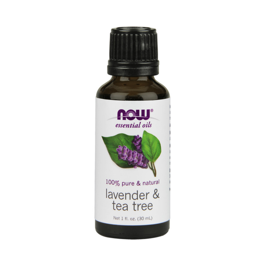 NOW FOODS ESSENTIAL OIL LAVENDER & TEA TREE OIL - 30 ML