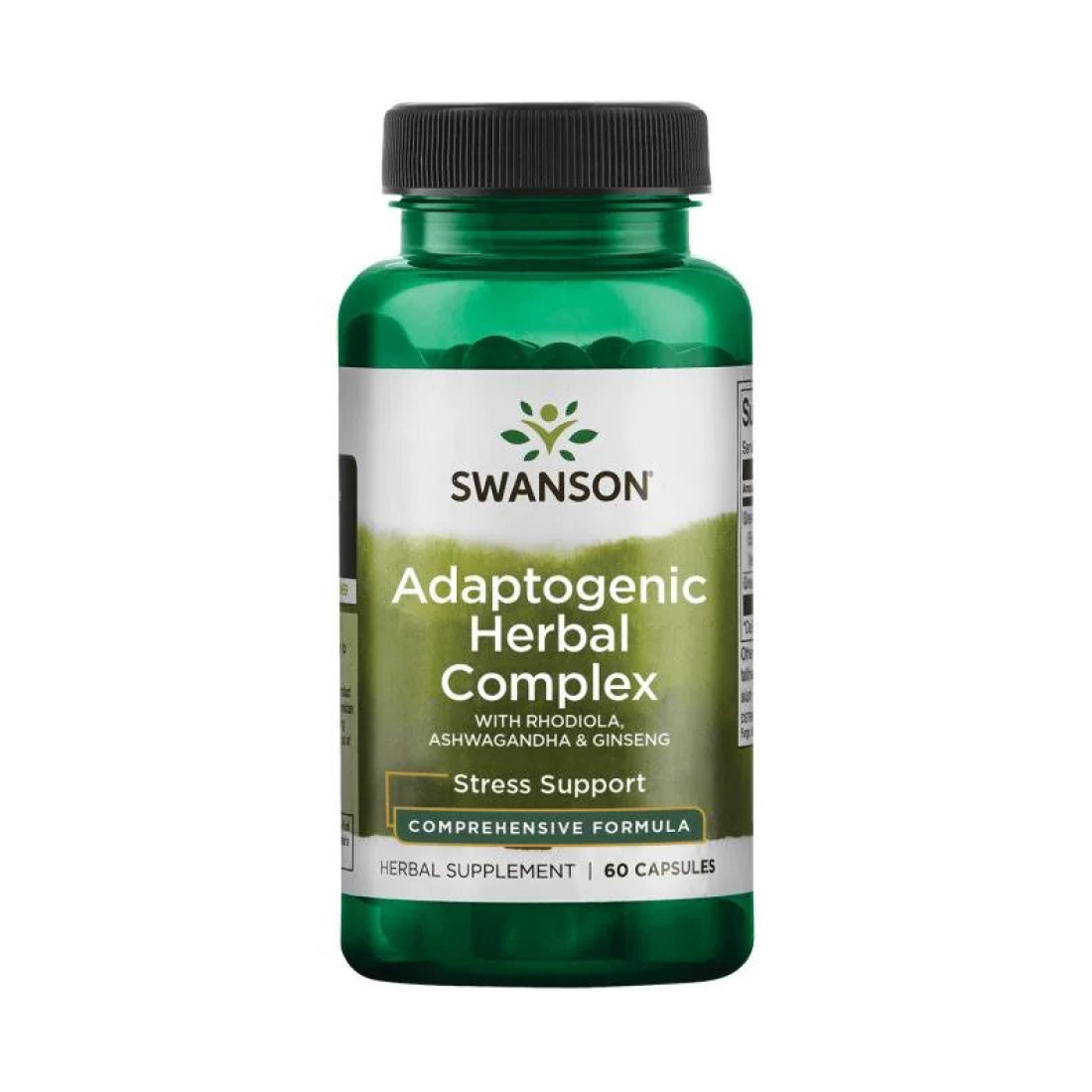 SWANSON ADAPTOGENIC HERBAL COMPLEX WITH RHODIOLA ASHWAGANDHA & GINSENG - 60 CAPS