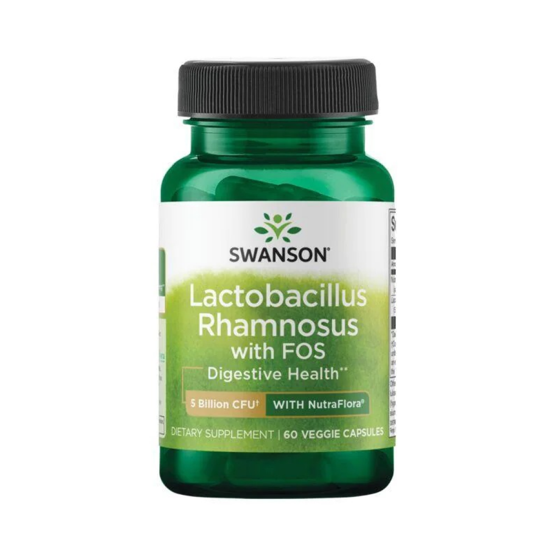 SWANSON LACTOBACILLUS RHAMNOSUS WITH FOS 5 BILLION CFU - 60 VCAPS